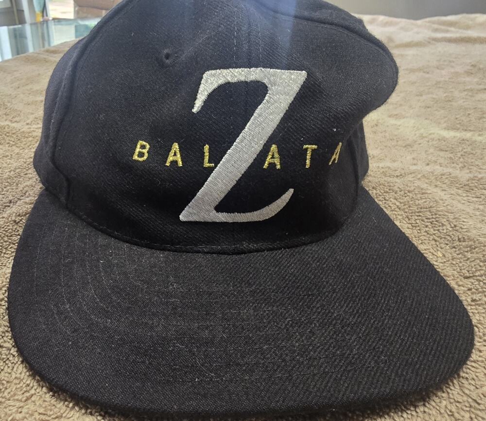 Top Flite Z Balata Vintage Golf Hat Black Strapback